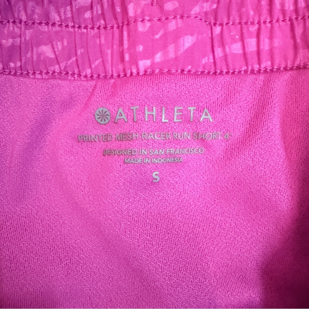 Athleta| EUC Magenta/Pink Mesh Racer Running Shorts - Picture 8 of 8